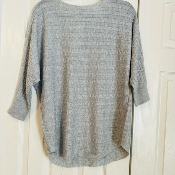 Gray Textured Sweater by Market & Spruce, Size S - Picture 2 of 4